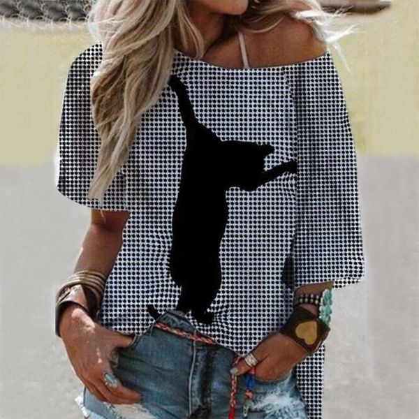 women's t-shirt feitong 3d funny cat tshirt plaid print short sleeve summer tshrit casual o neck t-shirts, White
women's t-shirt feitong 3d funny cat tshirt plaid print short sleeve summer tshrit casual o neck t-shirts, White