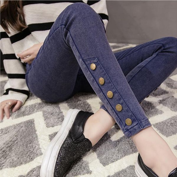 g=b76 jeans female pants stretch skinny mujer slim femme pencil for women elastic waist mom women's, Blue
g=b76 jeans female pants stretch skinny mujer slim femme pencil for women elastic waist mom women's, Blue