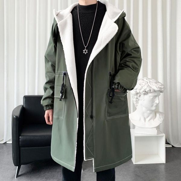 men's trench coats fleece winter jacket men print japanese hooded long coat black hip hop streetwear thick jackets, Tan;black
men's trench coats fleece winter jacket men print japanese hooded long coat black hip hop streetwear thick jackets, Tan;black