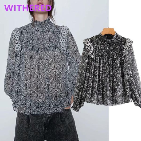 women's blouses & shirts withered england vintage chiffon print cascading loose blouse women blusas mujer de moda 2021 kimono shirt wom, White
women's blouses & shirts withered england vintage chiffon print cascading loose blouse women blusas mujer de moda 2021 kimono shirt wom, White
