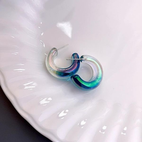 hoop & huggie u-magical temperament gradient color blue earring for women girls c shape arcylic geometrical jewelry pendientes, Golden;silver
hoop & huggie u-magical temperament gradient color blue earring for women girls c shape arcylic geometrical jewelry pendientes, Golden;silver