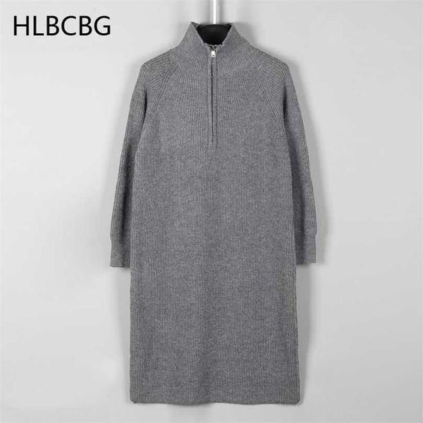 hlbcbg long knit sweater dress for women autumn winter thick warm maxi elegant zipper robe femme vestidos 211110, Black;gray
hlbcbg long knit sweater dress for women autumn winter thick warm maxi elegant zipper robe femme vestidos 211110, Black;gray
