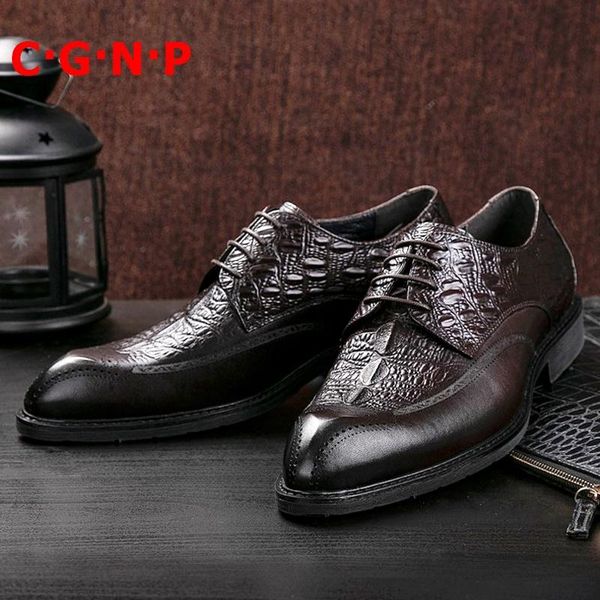 dress shoes c·g·n·p 2021 arrival real cow leather mens pointed toe lace-up men british style bullock formal, Black
dress shoes c·g·n·p 2021 arrival real cow leather mens pointed toe lace-up men british style bullock formal, Black