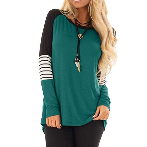 women's t-shirt women t shirt stripe patchwork autumn casual long sleeve soft lightweight harajuku plus size ropa mujer, White
women's t-shirt women t shirt stripe patchwork autumn casual long sleeve soft lightweight harajuku plus size ropa mujer, White