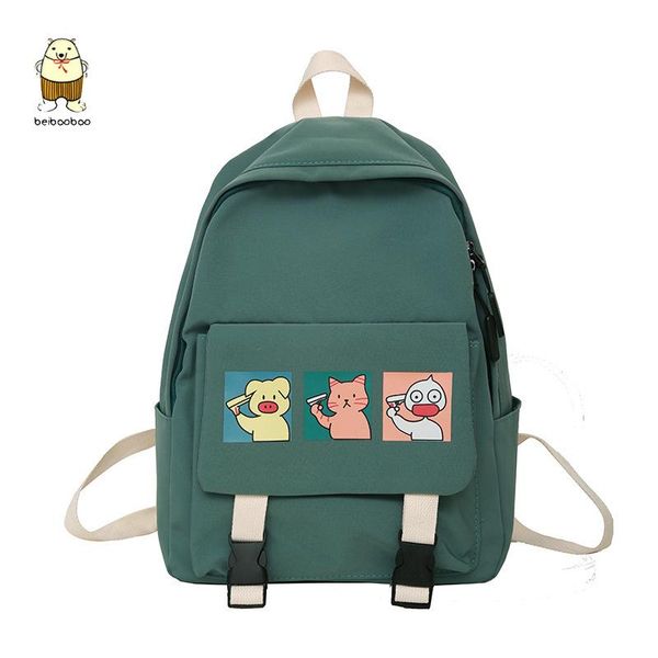 backpack beibaobao 2021 waterproof nylon school bag female korean campus student simple lovely cartoon
backpack beibaobao 2021 waterproof nylon school bag female korean campus student simple lovely cartoon