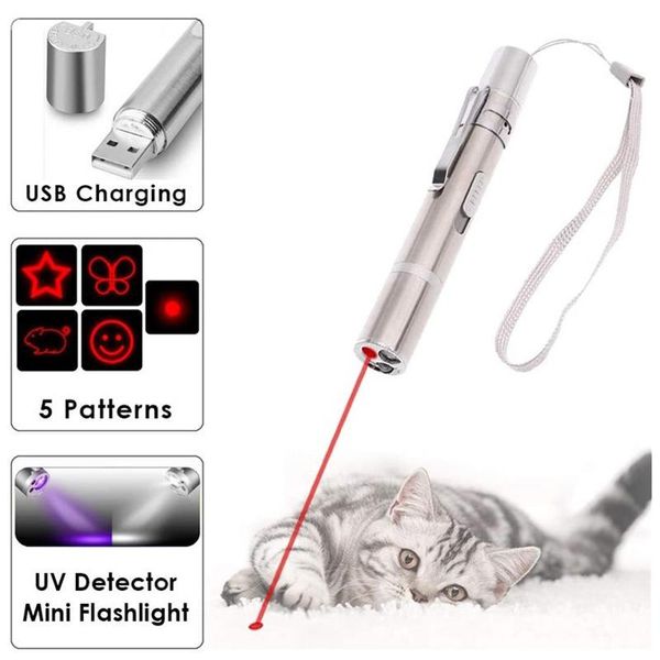 funny cat pen portable mini laser usb charge pattern chase toys pet interactive supplies
funny cat pen portable mini laser usb charge pattern chase toys pet interactive supplies