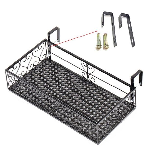 hooks & rails 94pf rectangle hanging flower pot rack organizer flowerpot storage balcony holder shelf basket with
hooks & rails 94pf rectangle hanging flower pot rack organizer flowerpot storage balcony holder shelf basket with