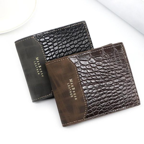 business men's short wallet patchwork fashion 3 folds card holder zipper quality coin purse crocodile pattern and leather pu wallets1, Red;black
business men's short wallet patchwork fashion 3 folds card holder zipper quality coin purse crocodile pattern and leather pu wallets1, Red;black