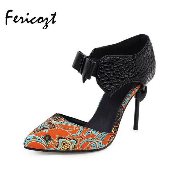 dress shoes fericozt summer sandals women pointed toe thin heel bow female casual party plus size 34-46, Black
dress shoes fericozt summer sandals women pointed toe thin heel bow female casual party plus size 34-46, Black