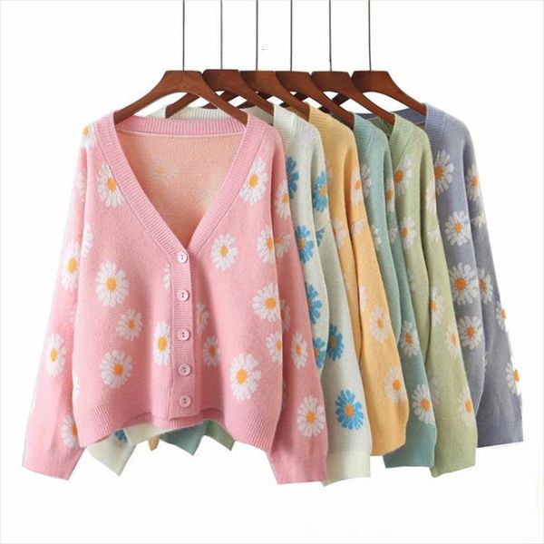 sweet cardigan women loose womens sweaters knitted coat casual outerwear daisy floral long sleeve sueter de mujer, White;black
sweet cardigan women loose womens sweaters knitted coat casual outerwear daisy floral long sleeve sueter de mujer, White;black