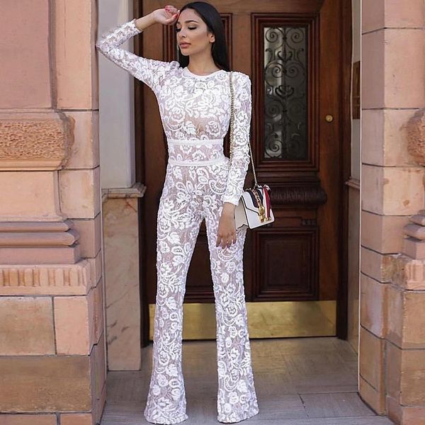 women's jumpsuits & rompers 2021 ladies long sleeve winter womens jumpsuit mesh floral lace elegant vintage white hollow out overalls, Black;white
women's jumpsuits & rompers 2021 ladies long sleeve winter womens jumpsuit mesh floral lace elegant vintage white hollow out overalls, Black;white
