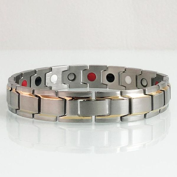 link, chain men's health care bracelet stainless steel hand for male magnetic therapy bangle homme jewelry friendsip gift, Black
link, chain men's health care bracelet stainless steel hand for male magnetic therapy bangle homme jewelry friendsip gift, Black