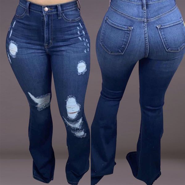 jean women casual spring and autumn washed distressed stretch skinny sliming ripped jeans female denim flared pants, Blue
jean women casual spring and autumn washed distressed stretch skinny sliming ripped jeans female denim flared pants, Blue