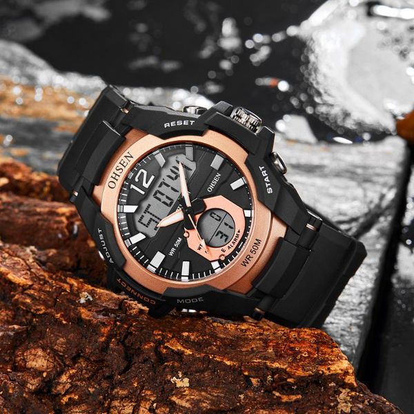 wristwatches ohsen s men sports watches big dial quartz digital watch for led military waterproof, Slivery;brown
wristwatches ohsen s men sports watches big dial quartz digital watch for led military waterproof, Slivery;brown