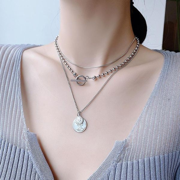 girl champagne three-layer necklace simple metal chain geometric disc clavicle for women fashion jewelry accessories chokers, Golden;silver
girl champagne three-layer necklace simple metal chain geometric disc clavicle for women fashion jewelry accessories chokers, Golden;silver
