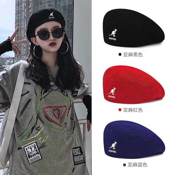 kangaroo forward hat summer mesh thin style spring and summer versatile new ins net red british style han fashion brand beret zy, Blue;gray
kangaroo forward hat summer mesh thin style spring and summer versatile new ins net red british style han fashion brand beret zy, Blue;gray