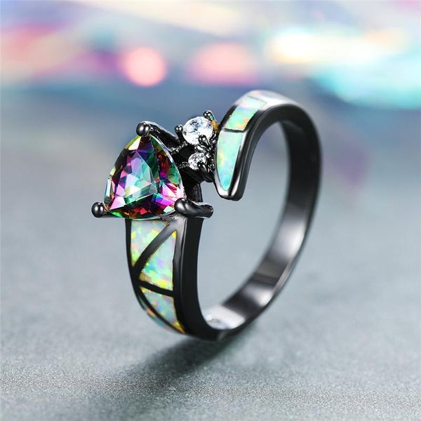wedding rings antique black gold ring mystic rainbow triangle zircon white opal stone engagement for women vintage jewelry, Slivery;golden
wedding rings antique black gold ring mystic rainbow triangle zircon white opal stone engagement for women vintage jewelry, Slivery;golden
