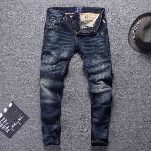 jeans italian style fashion retro dark blue elastic cotton slim fit ripped jeans men streetwear vintage designer denim pants
jeans italian style fashion retro dark blue elastic cotton slim fit ripped jeans men streetwear vintage designer denim pants