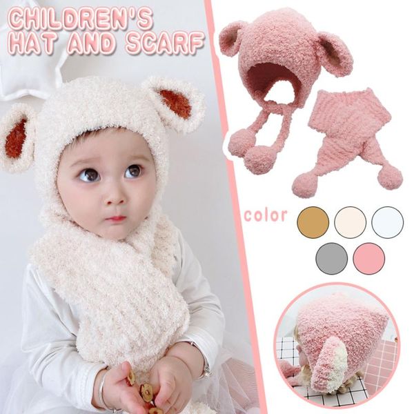 caps & hats kids 2pcs toddler baby girls boys cartoon autumn winter keeping warm knitted wool windproof thicken cap+scarf set d10#, Yellow
caps & hats kids 2pcs toddler baby girls boys cartoon autumn winter keeping warm knitted wool windproof thicken cap+scarf set d10#, Yellow