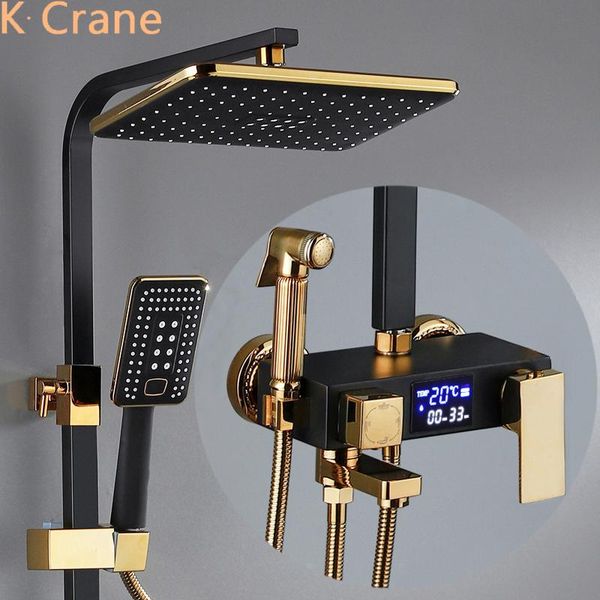 thermostatic digital shower system bathroom cold mixer wall mount spa rain fall led bath faucet bathtub grifos sets
thermostatic digital shower system bathroom cold mixer wall mount spa rain fall led bath faucet bathtub grifos sets