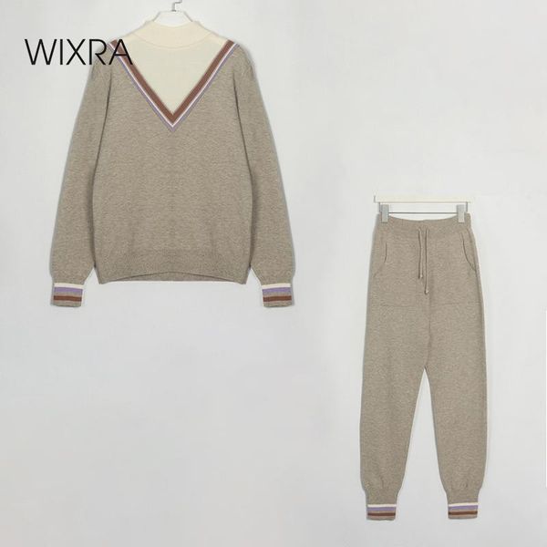 women's two piece pants wixra women 2 set tracksuit turtleneck sweater + drawstring knitted harem autumn winter female pullover, White
women's two piece pants wixra women 2 set tracksuit turtleneck sweater + drawstring knitted harem autumn winter female pullover, White