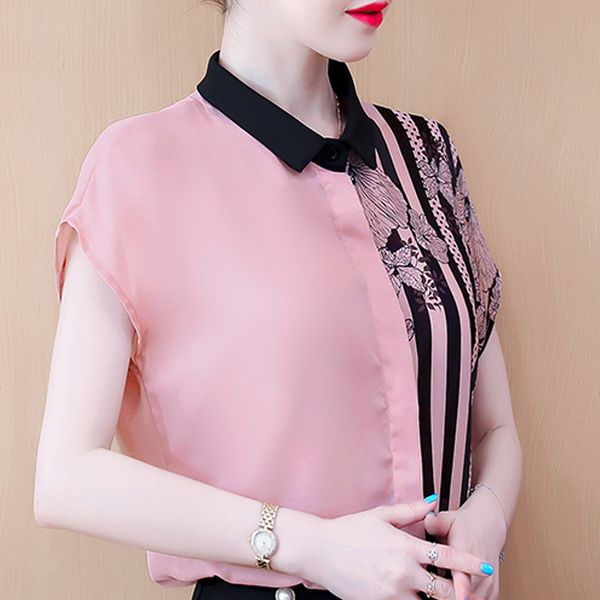 blusas mujer de moda blouse women pink print striped chiffon blouse shirt short sleeve women shirts women blouses d367 210426, White
blusas mujer de moda blouse women pink print striped chiffon blouse shirt short sleeve women shirts women blouses d367 210426, White