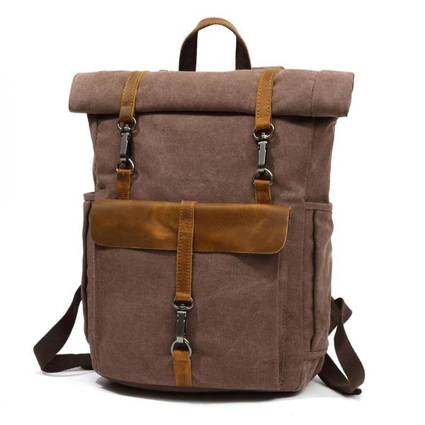 backpack casual canvas leather backpacks men bag 14" lapdaypack student schoolbag sell traveling rucksacks teenager back pack
backpack casual canvas leather backpacks men bag 14" lapdaypack student schoolbag sell traveling rucksacks teenager back pack