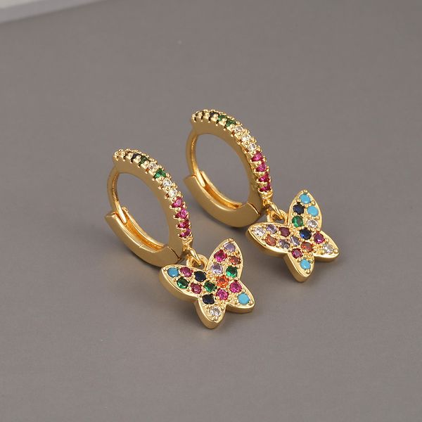 micro-inlaid zircon butterfly earrings fashion new ladies earrings colorful ear buckles studs cute earrings for women 2021 trenddio chan con, Silver
micro-inlaid zircon butterfly earrings fashion new ladies earrings colorful ear buckles studs cute earrings for women 2021 trenddio chan con, Silver