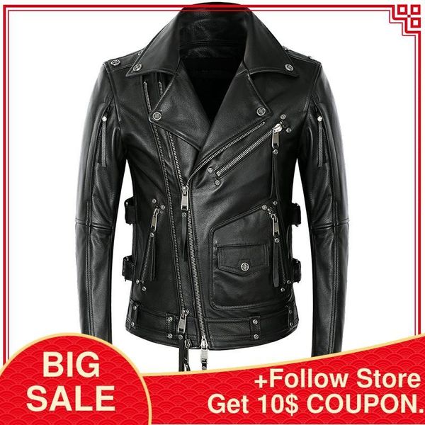 men's leather & faux 2021 black men american motorcycle style jacket plus size 5xl genuine cowhide winter slim fit biker's coat
men's leather & faux 2021 black men american motorcycle style jacket plus size 5xl genuine cowhide winter slim fit biker's coat