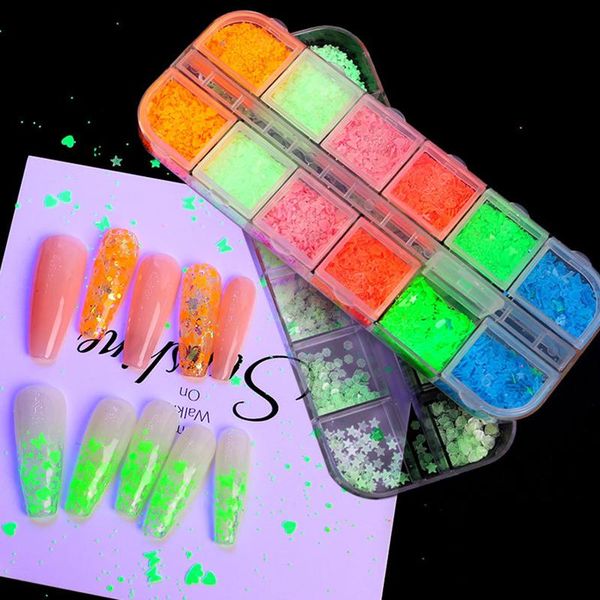 nail glitter 1 box luminous butterfly sequins fluorescent glow in the dark thin heart star art glitters flakes tips manicure decoration, Silver;gold
nail glitter 1 box luminous butterfly sequins fluorescent glow in the dark thin heart star art glitters flakes tips manicure decoration, Silver;gold
