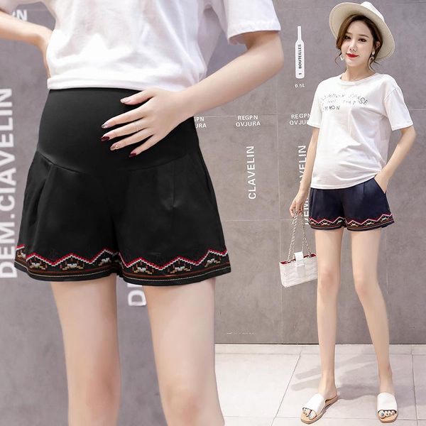 maternity bottoms 2021 pregnant women belly shorts fashion cotton haroun pants embroidery high waist short trousers, White
maternity bottoms 2021 pregnant women belly shorts fashion cotton haroun pants embroidery high waist short trousers, White
