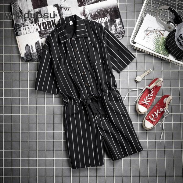 summer hip hop striped short sleeve overalls jumpsuit men coverall fashion punk goth clothes harajuku one piece romper playsuits men's, Black
summer hip hop striped short sleeve overalls jumpsuit men coverall fashion punk goth clothes harajuku one piece romper playsuits men's, Black