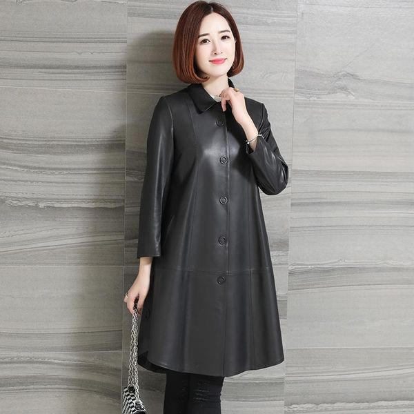 women's leather & faux real genuine womens coat jacket women clothes 2021 100% sheepskin spring korean elegant ladies jackets nz18, Black
women's leather & faux real genuine womens coat jacket women clothes 2021 100% sheepskin spring korean elegant ladies jackets nz18, Black