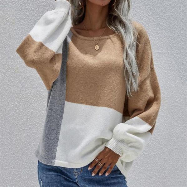 women's sweaters fashion sets round collar back lace-up pure color knit stitching sweater coat loose casual women 2021, White;black
women's sweaters fashion sets round collar back lace-up pure color knit stitching sweater coat loose casual women 2021, White;black