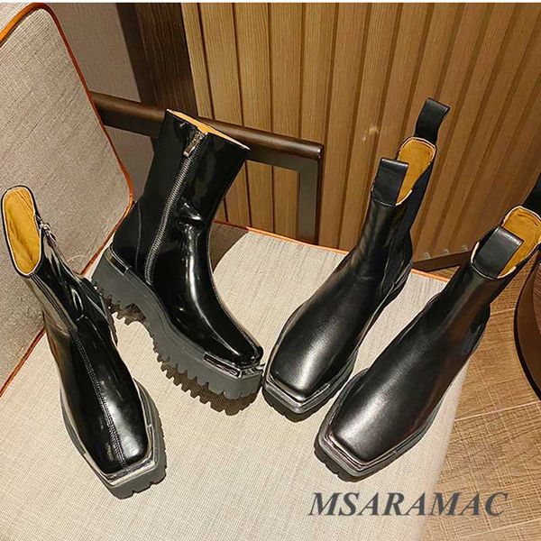 boots metal square toe punk ridged sole shiny black leather ankle winter fashion girl's millitary kight shoes women
boots metal square toe punk ridged sole shiny black leather ankle winter fashion girl's millitary kight shoes women