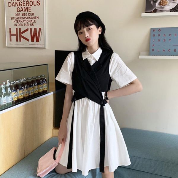 two piece dress shirt skirt sets temperament high street tooling french retro dress waist thin suit with black vest summer 9pz9, White
two piece dress shirt skirt sets temperament high street tooling french retro dress waist thin suit with black vest summer 9pz9, White
