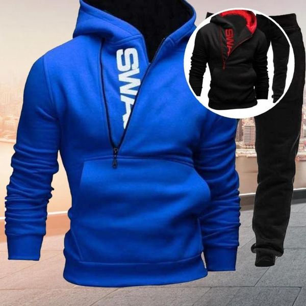 men's tracksuits 1 set men sets long sleeve sporty comfy thick sweatshirt elastic waist sweatpants for fishing, Gray
men's tracksuits 1 set men sets long sleeve sporty comfy thick sweatshirt elastic waist sweatpants for fishing, Gray