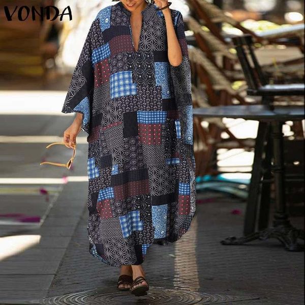 casual long sleeve bohemian dresses fashion print maxi dress women's autumn sundress vonda 2021 female cotton linen robe femme, Black;gray
casual long sleeve bohemian dresses fashion print maxi dress women's autumn sundress vonda 2021 female cotton linen robe femme, Black;gray