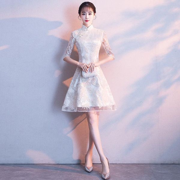 girls improved cheongsam 2021 autumn female short paragraph sweet young style fashion chinese dress vestidos ethnic clothing, Red
girls improved cheongsam 2021 autumn female short paragraph sweet young style fashion chinese dress vestidos ethnic clothing, Red