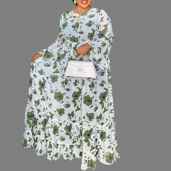 ethnic clothing 2021 dress african printing chiffon women's robe fashion temperament high waist round neck flared sleeves oversize, Red
ethnic clothing 2021 dress african printing chiffon women's robe fashion temperament high waist round neck flared sleeves oversize, Red