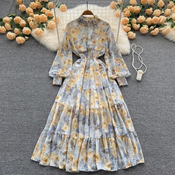 casual dresses early autumn floral dress, female stand-up collar and large-length western style, age reduction french first love dress, Black;gray
casual dresses early autumn floral dress, female stand-up collar and large-length western style, age reduction french first love dress, Black;gray