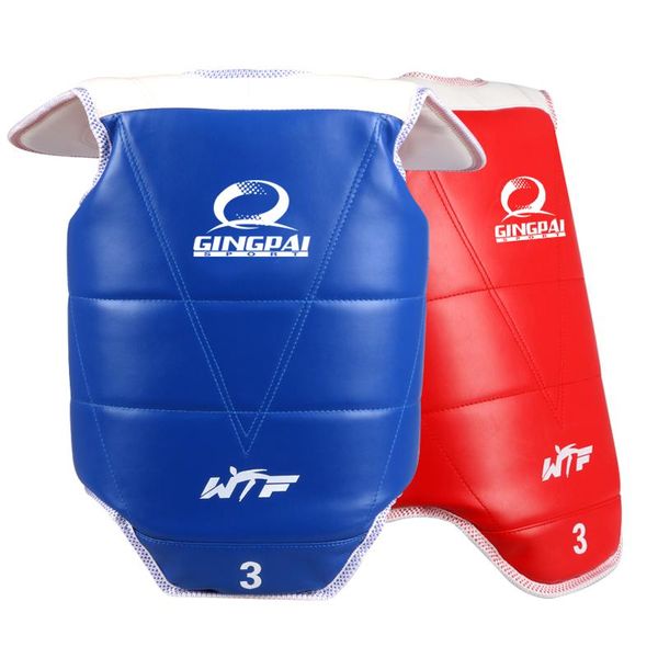 back support taekwondo wtf body protector sparring gear chest guard tae kwon do karate solid reversible for kids adult, Black;blue
back support taekwondo wtf body protector sparring gear chest guard tae kwon do karate solid reversible for kids adult, Black;blue