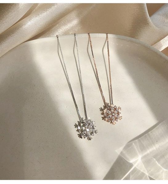 pendant necklaces women girls snowflake shining crystal necklace rhinestone snow year gift jewelry, Silver
pendant necklaces women girls snowflake shining crystal necklace rhinestone snow year gift jewelry, Silver