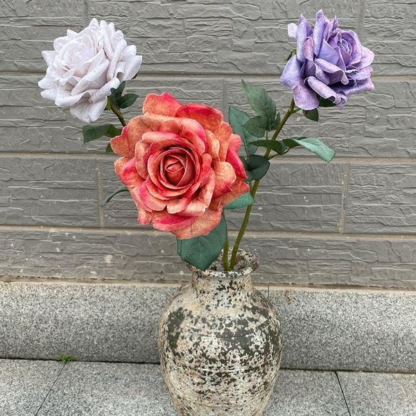 luxury long large open roses with leaves flannel fake flowers indie room decor flores decorativas decorative & wreaths
luxury long large open roses with leaves flannel fake flowers indie room decor flores decorativas decorative & wreaths