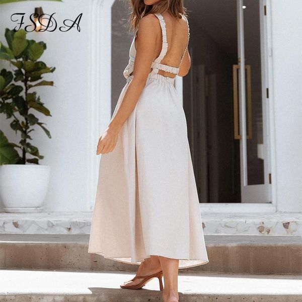 summer backless long beach dress a line women sleeveless casual black high waist party maxi dresses, Black;gray
summer backless long beach dress a line women sleeveless casual black high waist party maxi dresses, Black;gray