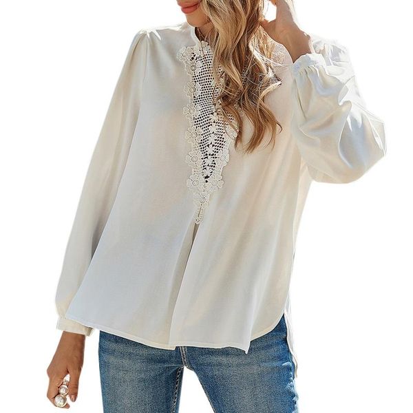 women's blouses & shirts summer spring 2021 women lace blouse vintage streetwear hollow out floral thin shirt lantern sleeve casual blu, White
women's blouses & shirts summer spring 2021 women lace blouse vintage streetwear hollow out floral thin shirt lantern sleeve casual blu, White