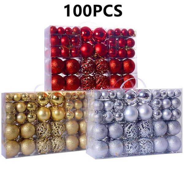 party decoration 100pcs/set christmas ball ornaments xmas tree bauble hanging home ornament decor powder hollow set
party decoration 100pcs/set christmas ball ornaments xmas tree bauble hanging home ornament decor powder hollow set