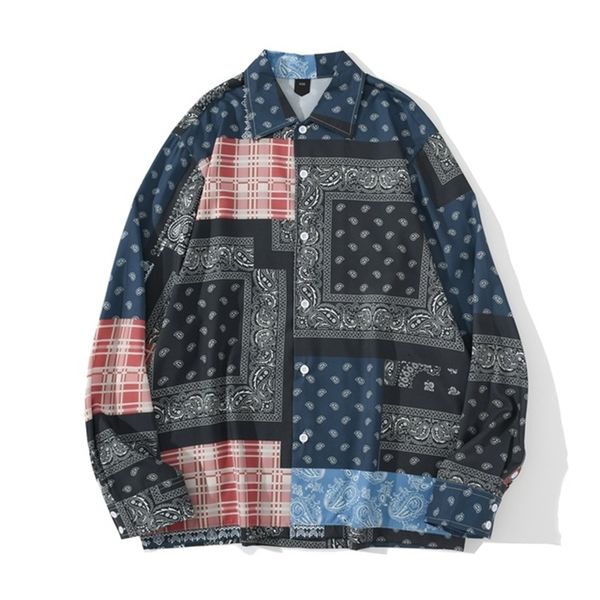 long sleeved shirt men turn-down collar hawaiian shirts streetwear men's shirt, White;black
long sleeved shirt men turn-down collar hawaiian shirts streetwear men's shirt, White;black
