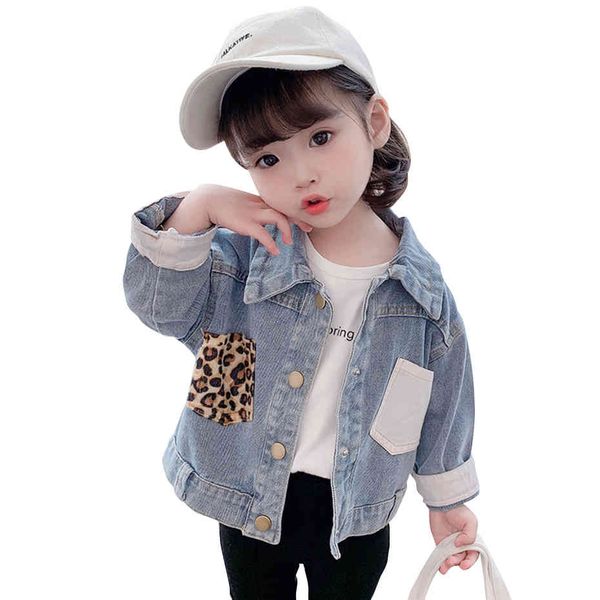 toddler girls denim jacket outerwear leopard girls coats patchwork kids coats casual style children's clothing 210412, Blue;gray
toddler girls denim jacket outerwear leopard girls coats patchwork kids coats casual style children's clothing 210412, Blue;gray