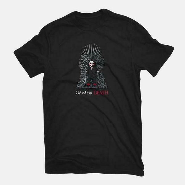 game of death saw billy the puppet got movie horror parody funny black tshirt, White;black
game of death saw billy the puppet got movie horror parody funny black tshirt, White;black